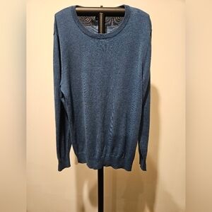OLD NAVY MEN'S BLUE PULLOVER KNIT LONG SLEEVED SWEATER SIZE MEDIUM